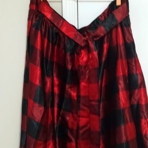 Plaid maxi skirt